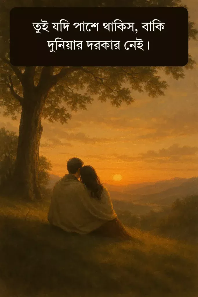 romantic caption bangla
